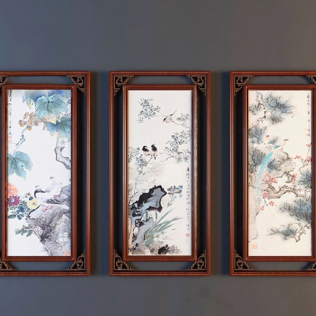 中式装饰画3D模型